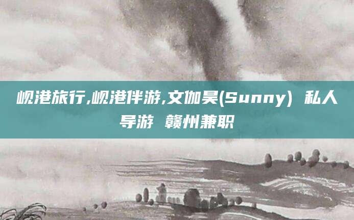 台州岘港旅行,岘港伴游,文伽昊(Sunny) 私人导游 赣州兼职